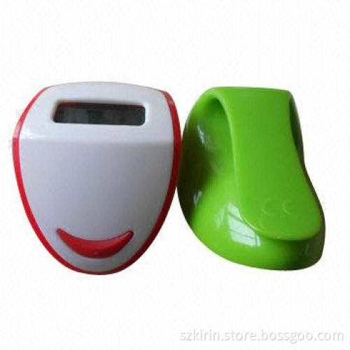 Pedometer with Step Count from 1 to 99999/Low-power Consumption, Belt-clip Type, Easy to Operate